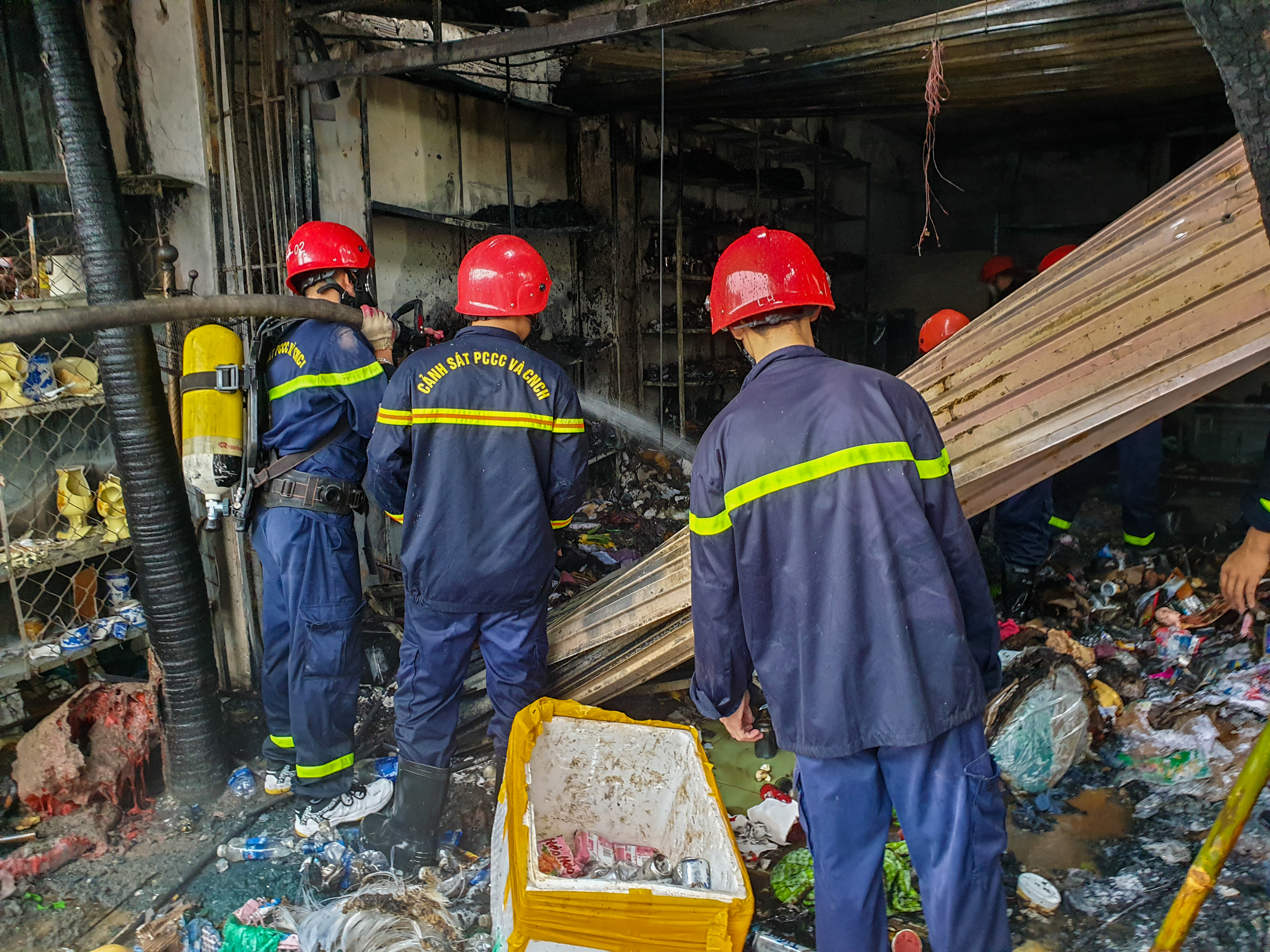 Cháy quán tạp hóa tại thị trấn Cửa Việt