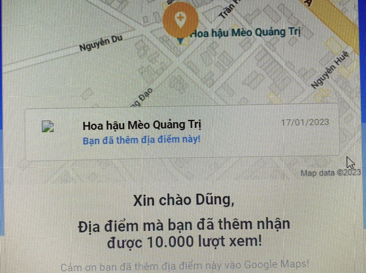 Tượng linh vật mèo tại huyện Triệu Phong: Thu hút đông đảo du khách tìm kiếm trên Google maps