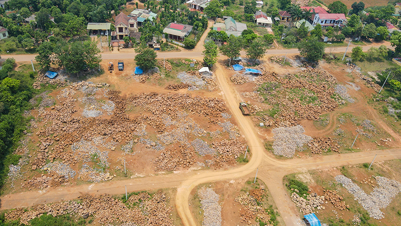Cần thắt chặt quản lý việc khai thác đá tại huyện Gio Linh
