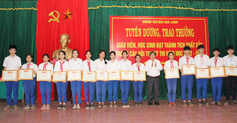 Ngành Giáo dục và Đào tạo huyện Gio Linh chú trọng nâng cao thành tích trong các hội thi, kỳ thi