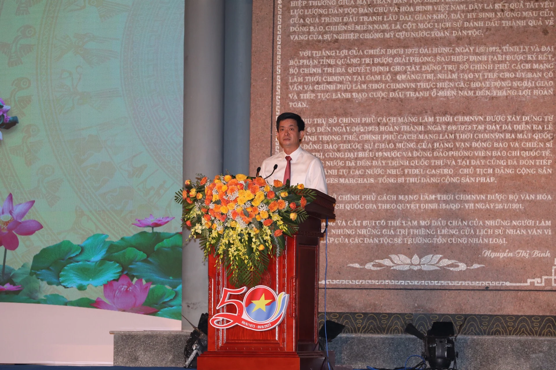 Kỷ niệm 50 năm ngày ra mắt Trụ sở Chính phủ Cách mạng lâm thời Cộng hòa miền Nam Việt Nam tại Quảng Trị