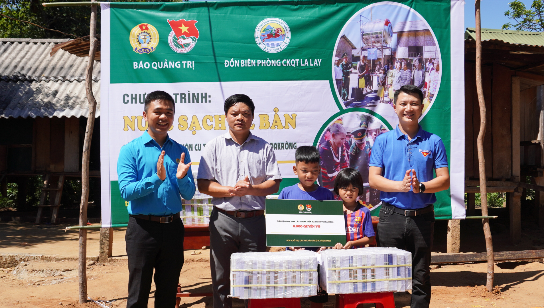 Công đoàn – Chi đoàn Báo Quảng Trị khánh thành, bàn giao công trình nước sạch cho người dân vùng biên