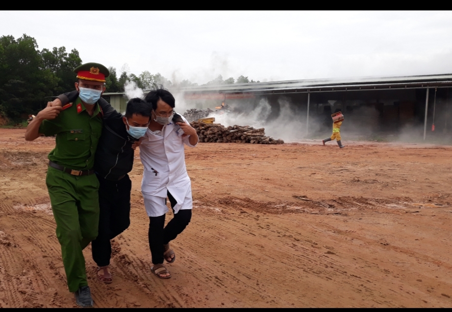 Thực tập phương án chữa cháy và cứu nạn cứu hộ cấp tỉnh có huy động nhiều lực lượng, phương tiện năm 2023