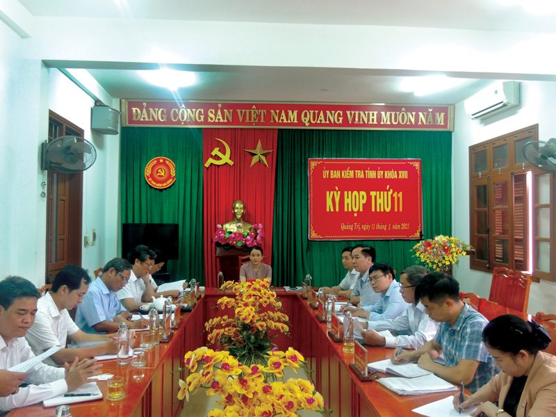 Tăng cường kiểm tra khi có dấu hiệu vi phạm, góp phần giữ nghiêm kỷ luật, kỷ cương của Đảng 