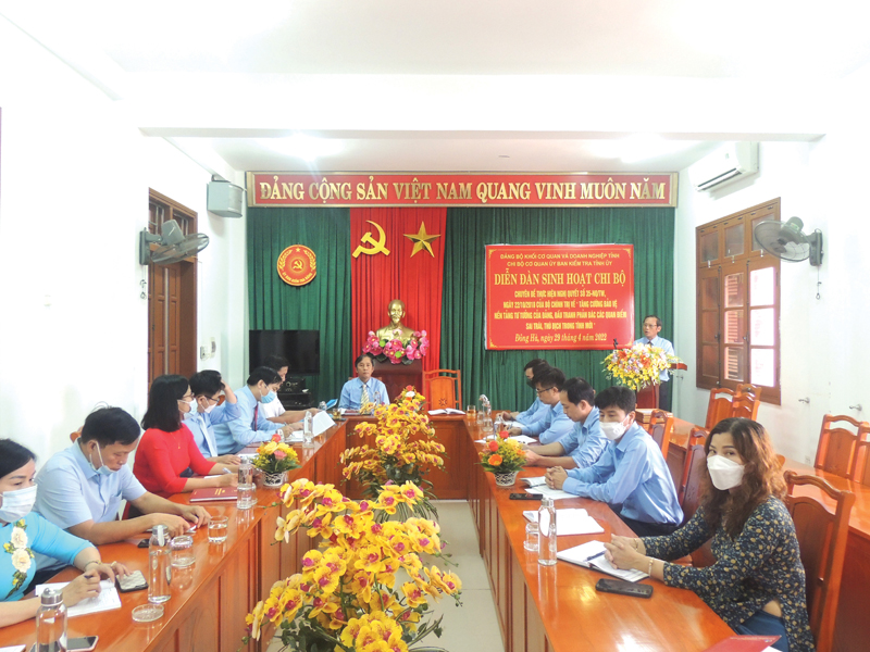 Tăng cường kiểm tra khi có dấu hiệu vi phạm, góp phần giữ nghiêm kỷ luật, kỷ cương của Đảng 