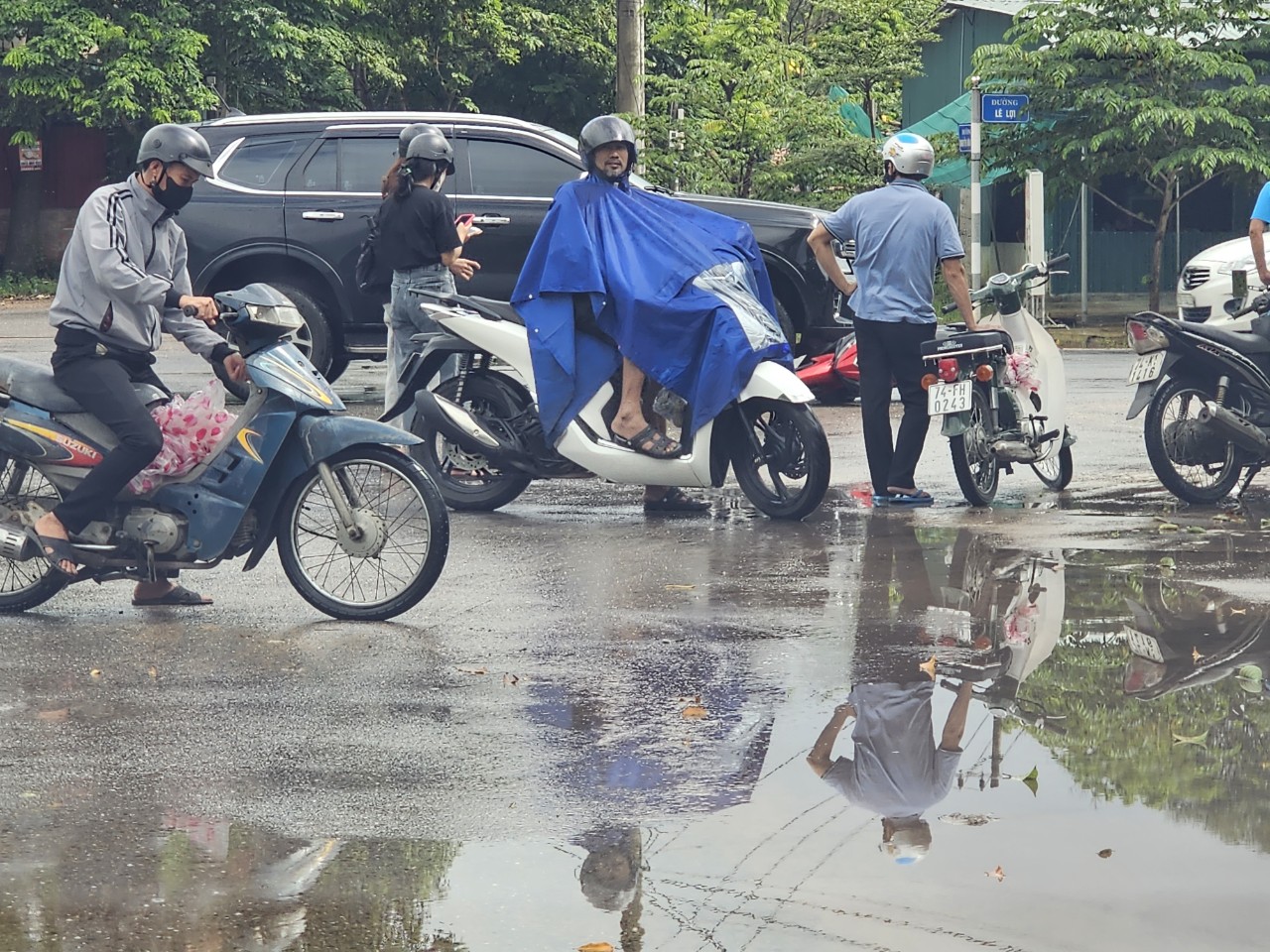 Lại xảy ra tai nạn giao thông ở ngã tư đường Đại Cồ Việt - Lê Lợi, TP. Đông Hà