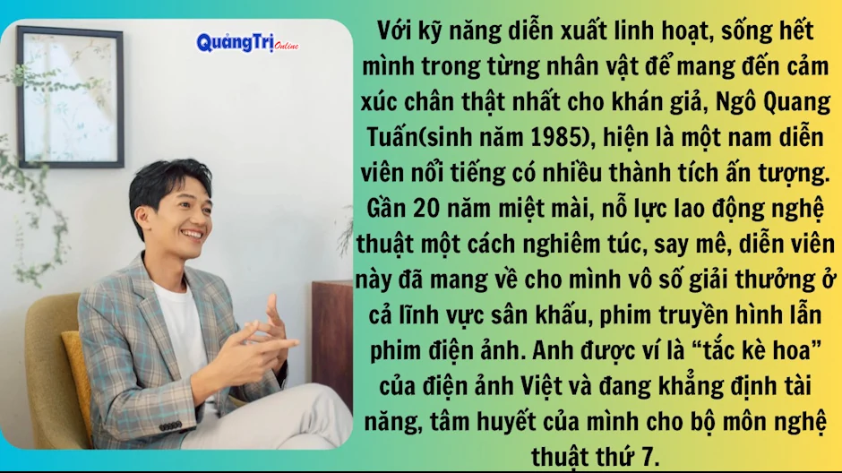 Diễn viên Quang Tuấn và hành trình trở thành “tắc kè hoa” của điện ảnh Việt