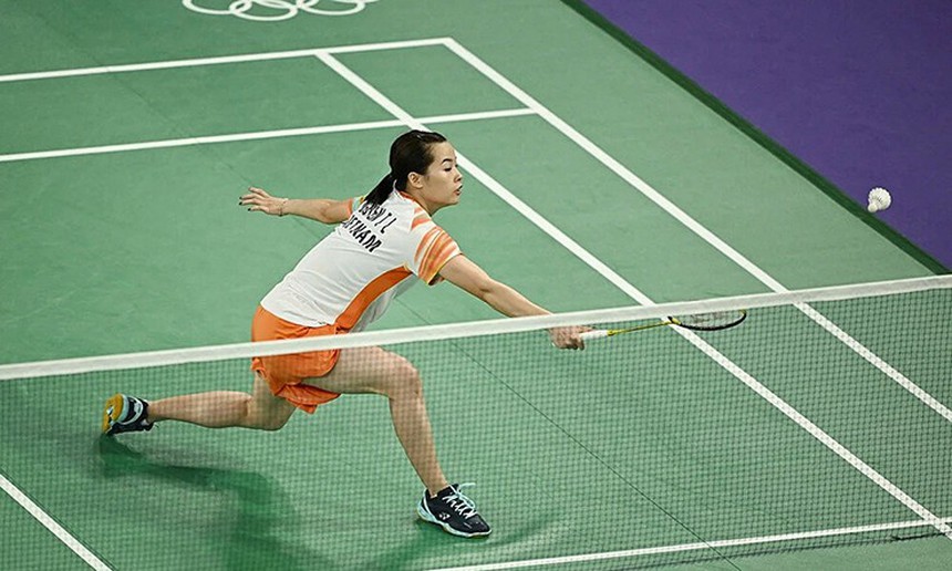 Olympic Paris: Thua 2 séc với cùng điểm số 20-22, tay vợt Nguyễn Thùy Linh dừng bước