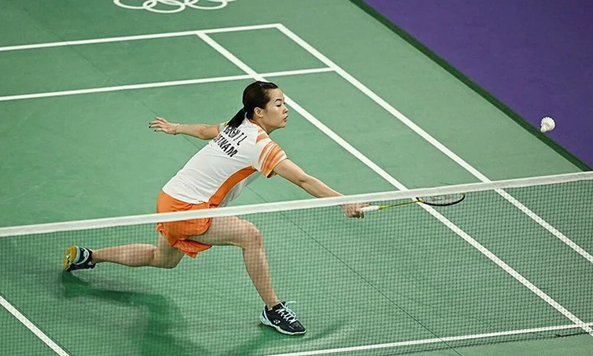 Olympic Paris: Thua 2 séc với cùng điểm số 20-22, tay vợt Nguyễn Thùy Linh dừng bước