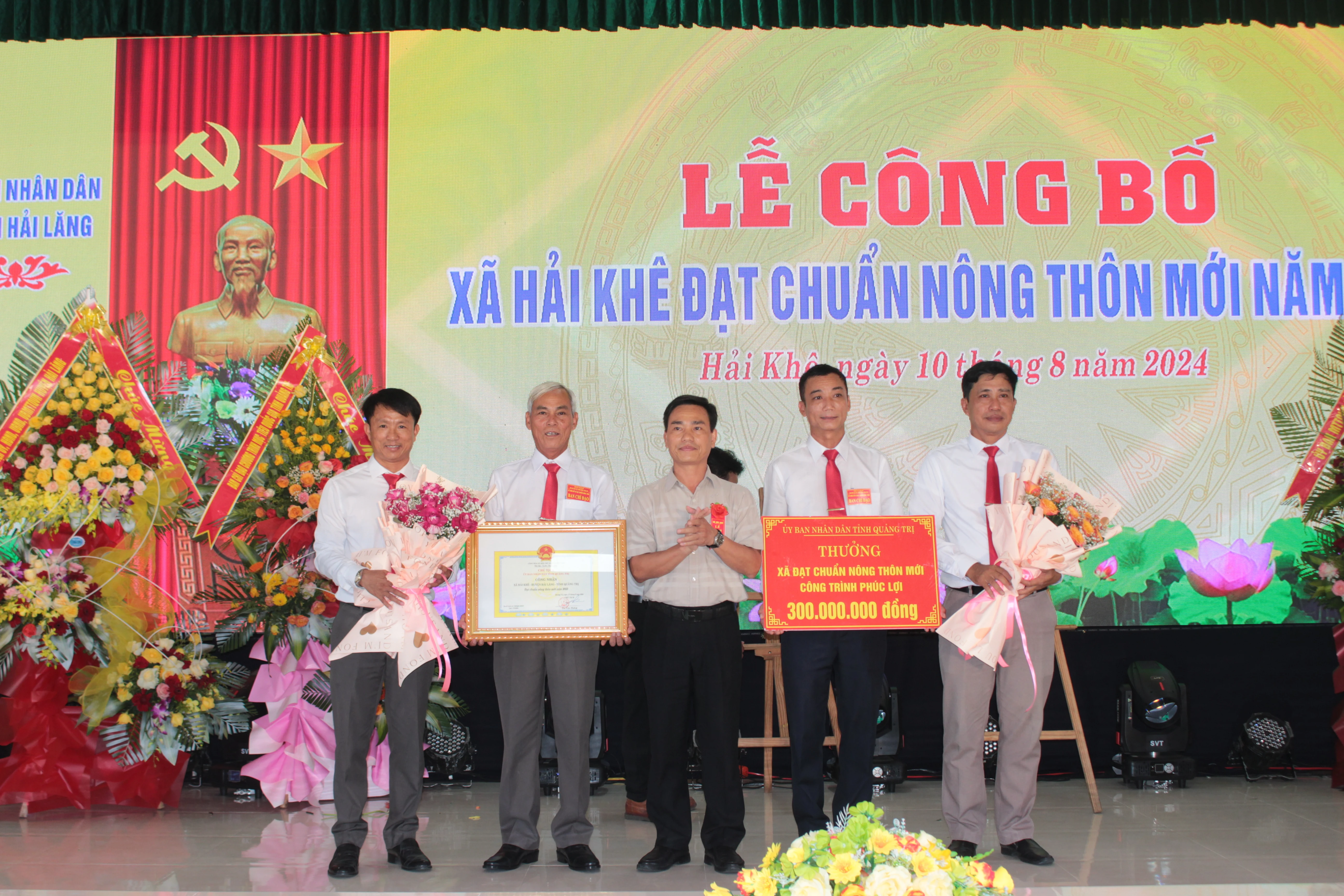 Xã Hải Khê đón nhận danh hiệu xã đạt chuẩn nông thôn mới