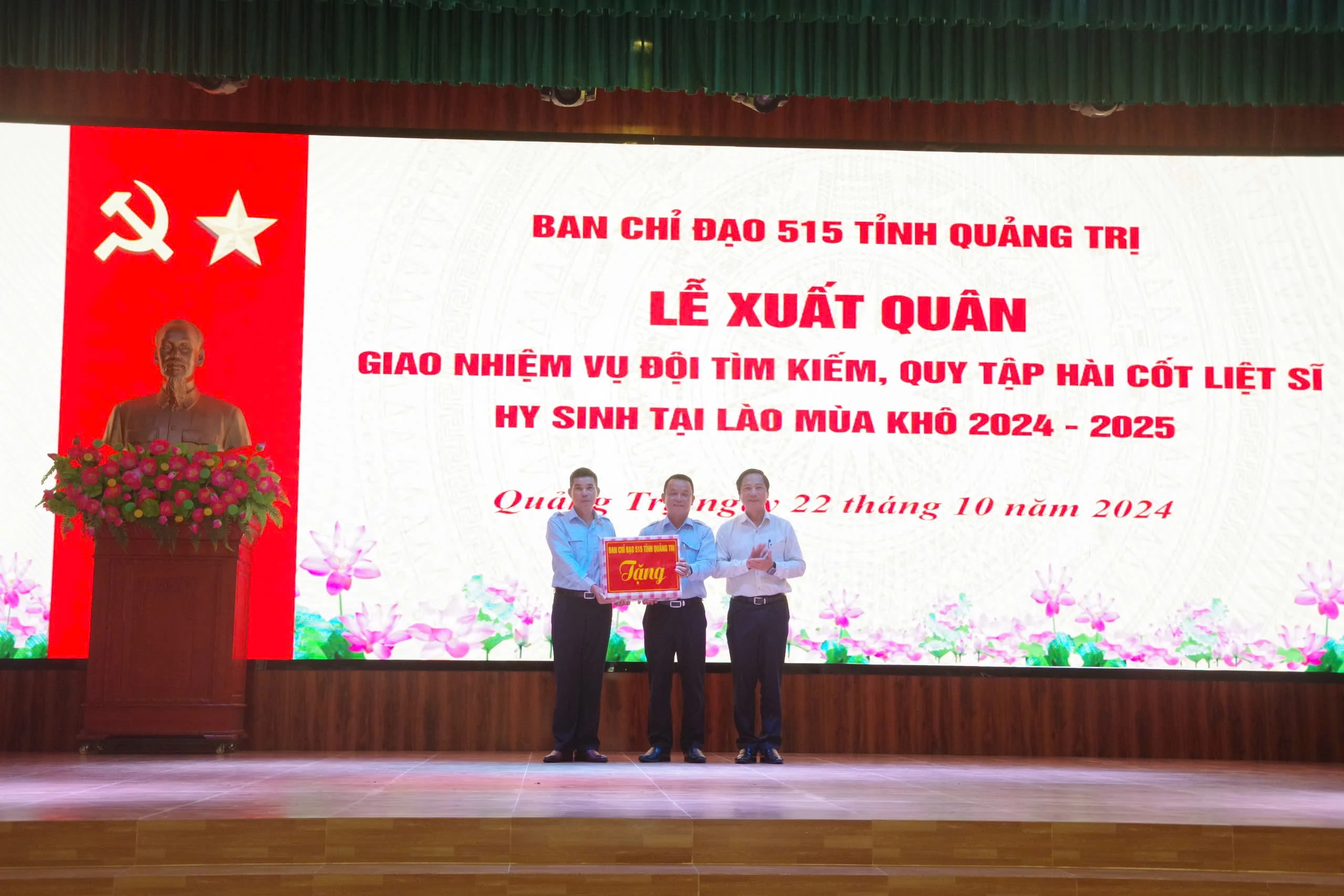 Quang Tri’s army officers depart to recover the remains of fallen soldiers in Laos