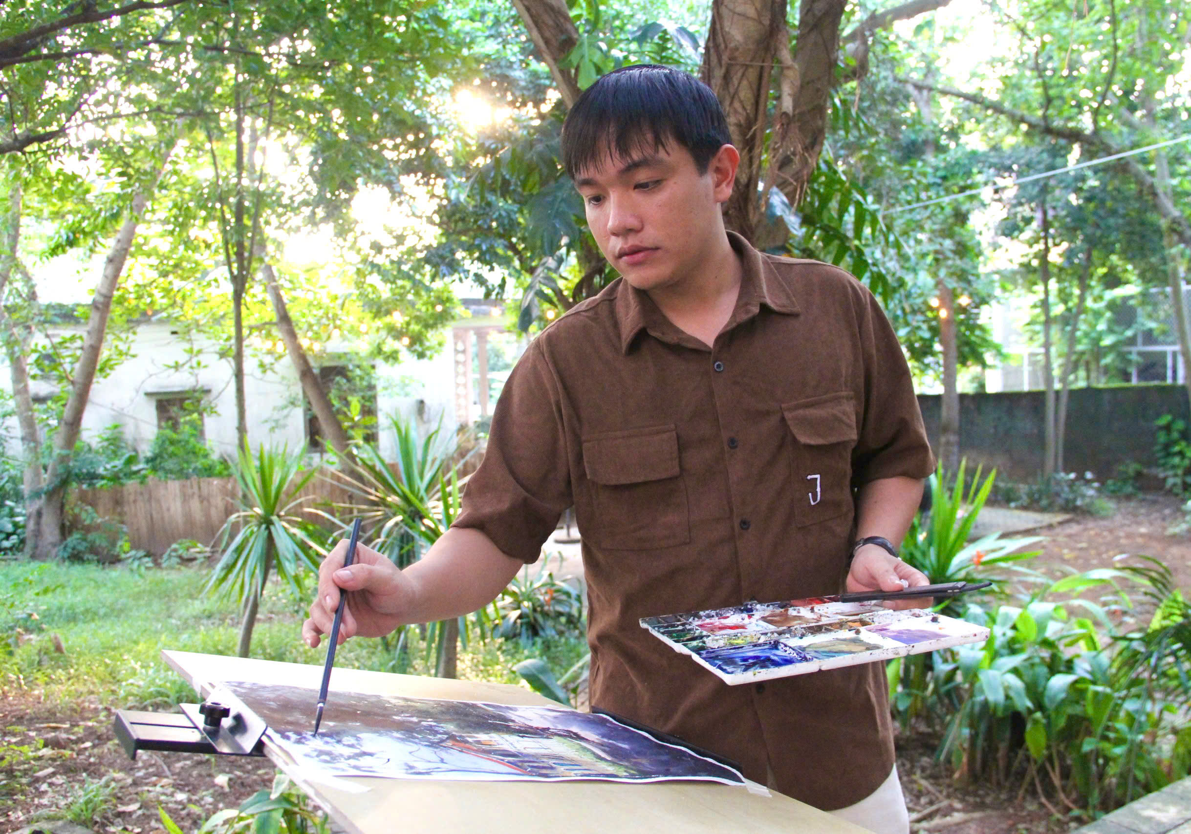 Lan tỏa tình yêu quê hương, đất nước qua hội họa