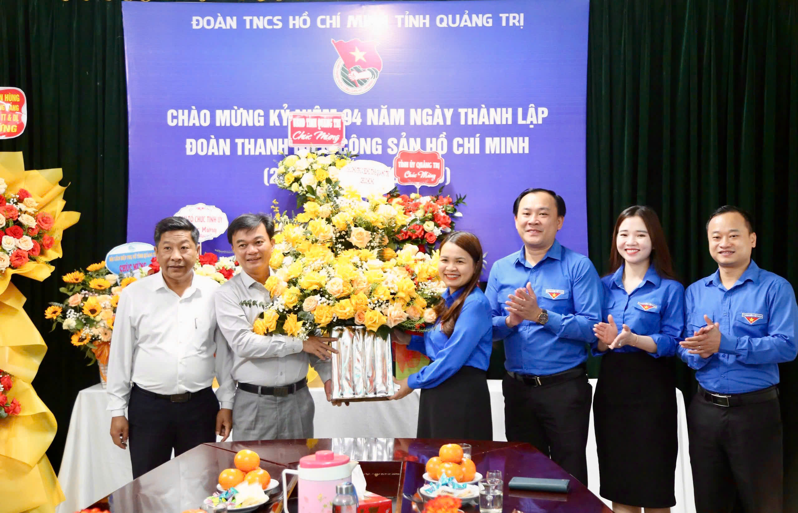 Lãnh đạo tỉnh Quảng Trị chúc mừng Tỉnh đoàn nhân 94 năm thành lập Đoàn TNCS Hồ Chí Minh