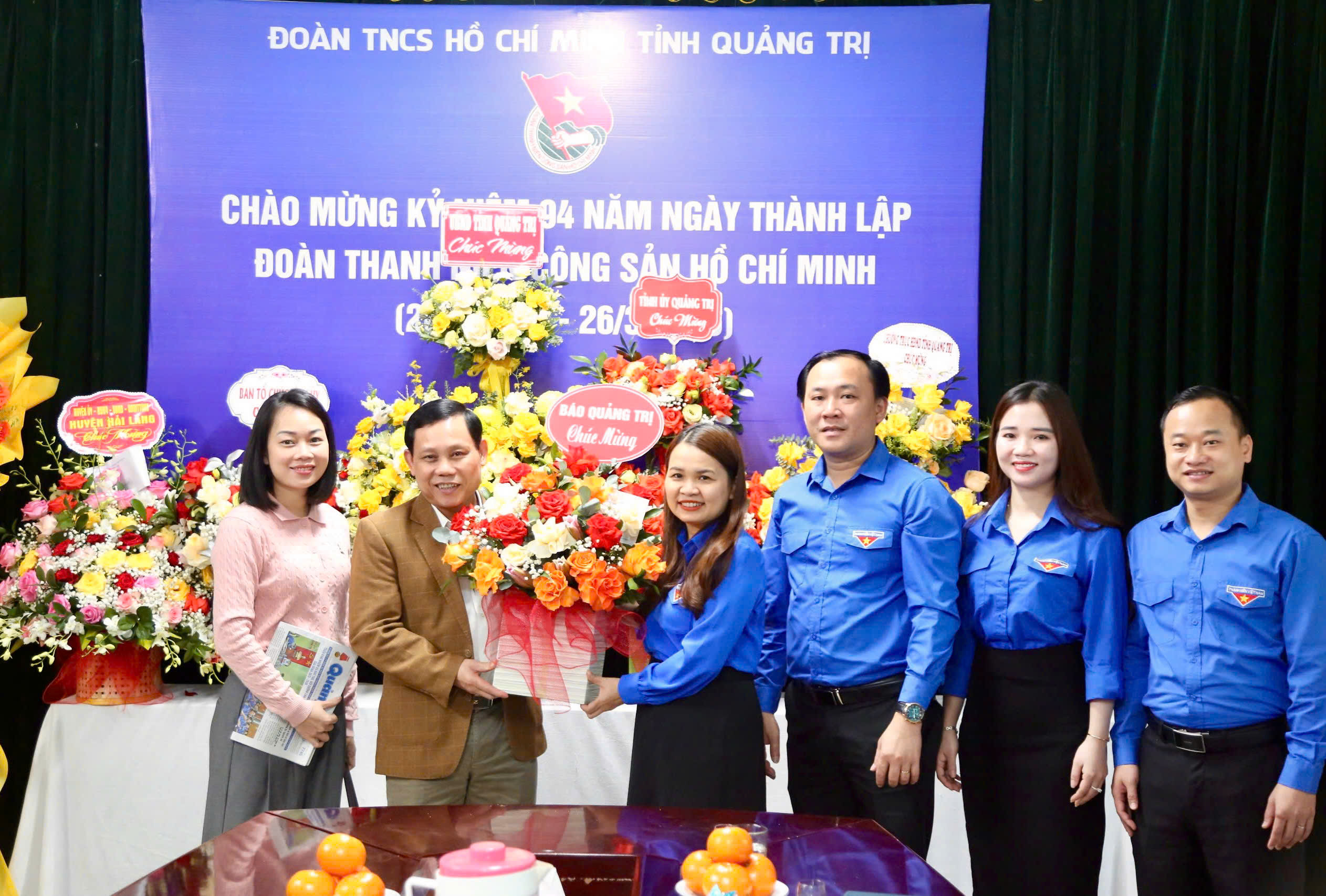 Lãnh đạo tỉnh Quảng Trị chúc mừng Tỉnh đoàn nhân 94 năm thành lập Đoàn TNCS Hồ Chí Minh