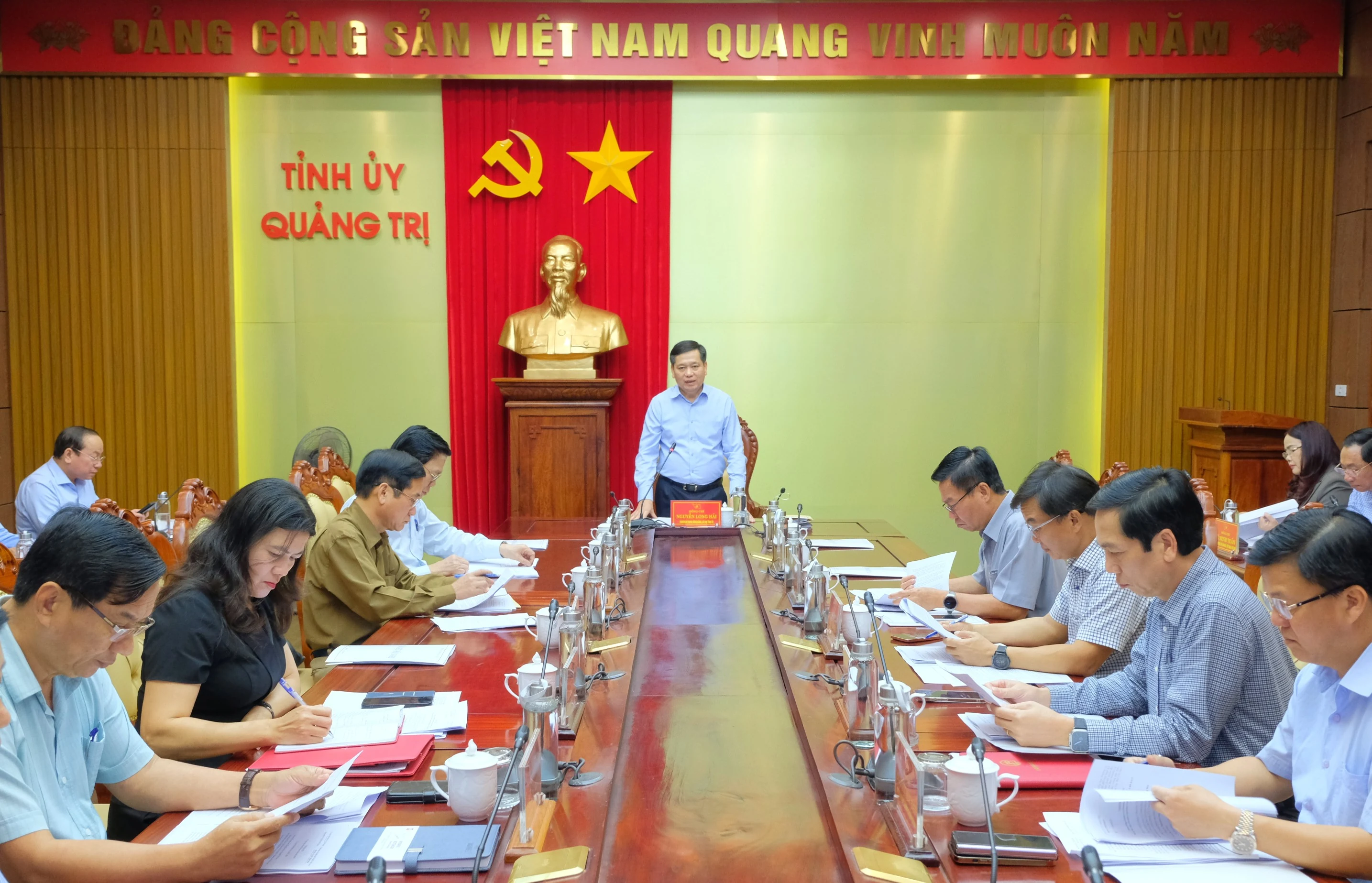 Cho ý kiến về dự thảo phương án sắp xếp, tổ chức lại đơn vị hành chính cấp xã tỉnh Quảng Trị