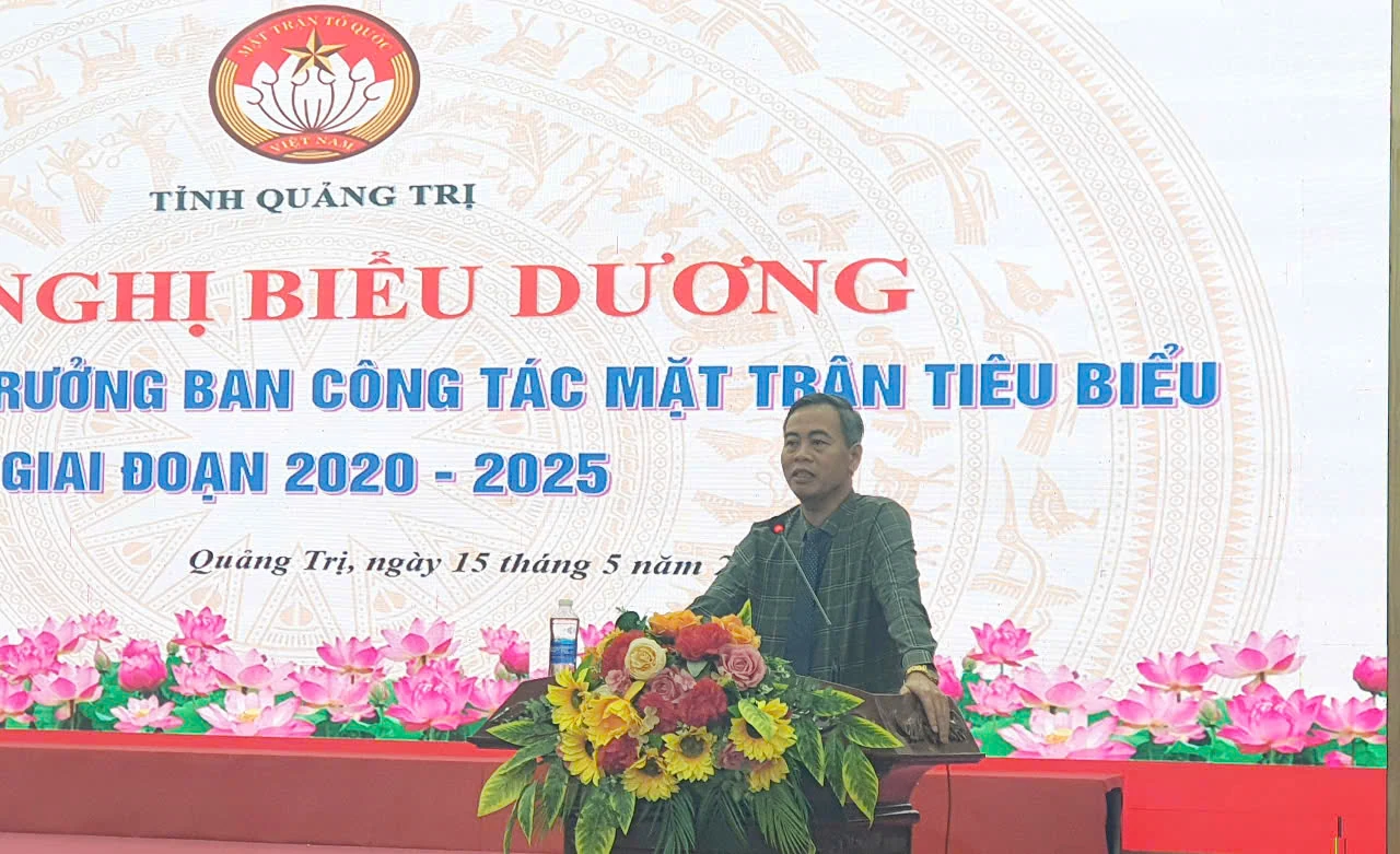 Biểu dương cán bộ mặt trận, trưởng ban công tác mặt trận tiêu biểu giai đoạn 2020-2025
