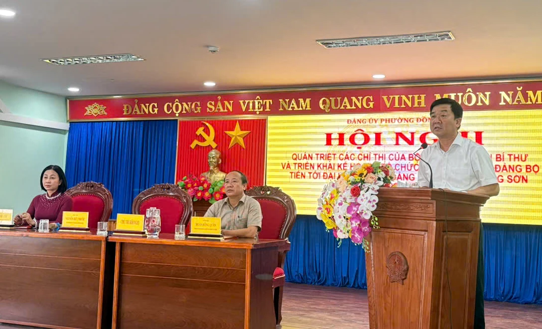 Đảng ủy phường Đồng Sơn: Triển khai kế hoạch tổ chức đại hội chi bộ, đảng bộ cơ sở
